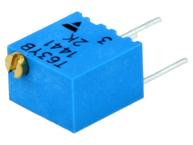 Potentiometer: montage-; meerslagen; 2kΩ; 250mW; ±10%; lineair Potentiometer: montage-; meerslagen; 2kΩ; 250mW; ±10%; lineair